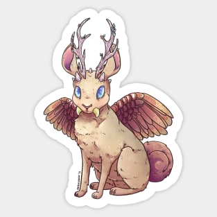 Pastel Wolpertinger Sticker